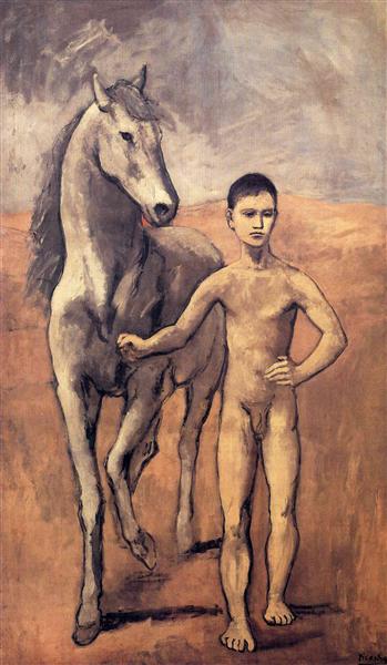 Pablo Picasso Painting Boy Leading A Horse Jeune Homme Et Cheval